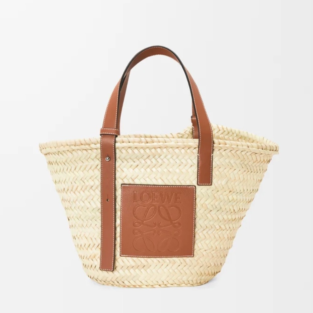 Loewe Tan Leather-Trimmed Tote Bag